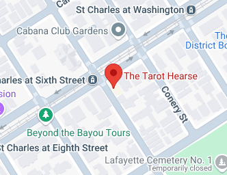 The Tarot Hearse psychic in New Orleans